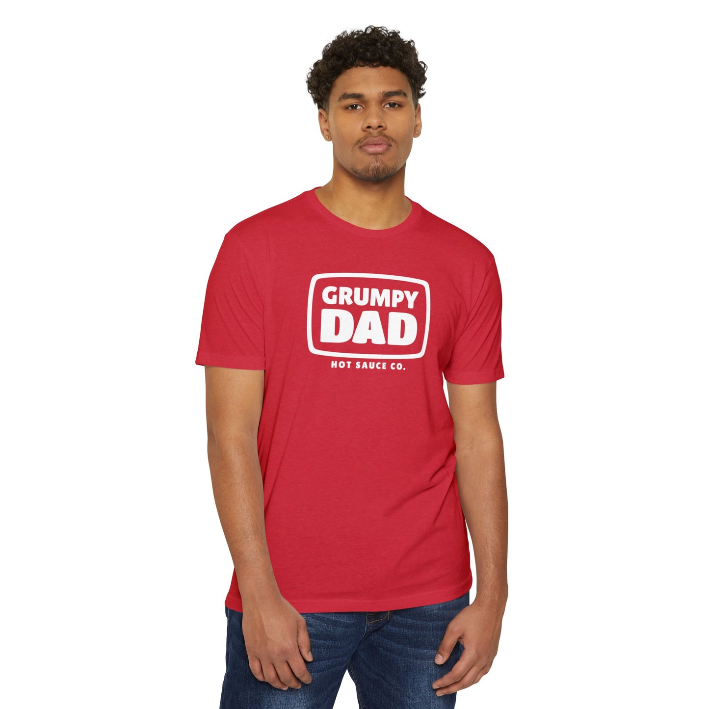 Grumpy Dad Logo - Unisex CVC Jersey T-shirt